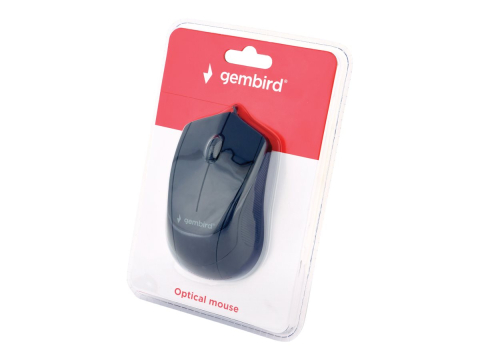 Gembird MUS‑3B‑02 – Mouse optic 1000 DPI, USB, Negru [2]