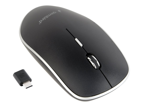 Mouse wireless - Gembird MUSW‑4BSC‑01 – Mouse wireless silent 1600 DPI, USB‑C, black