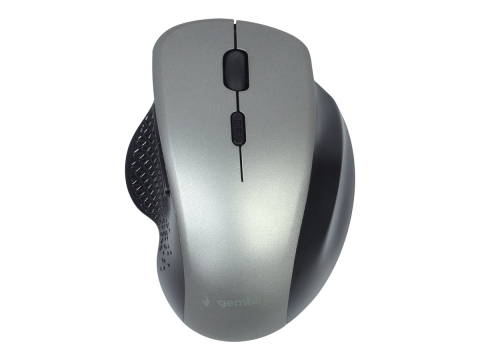 Mouse - Gembird MUSW‑6B‑02‑BG – Mouse wireless ergonomic 1600 DPI, black/space grey