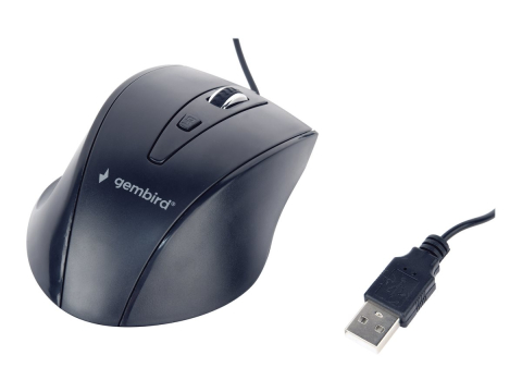 Periferice & Accesorii - Gembird MUS-4B-02 – Mouse Optic USB 1200 DPI Negru