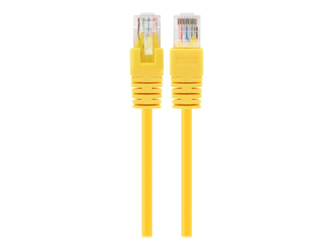 Network Accessories - Gembird PP12‑1M/Y – Patchcord RJ45 Cat.5e UTP 1m Galben