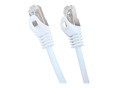 Network & Smart Home - GEMBIRD PP6A‑LSZHCU‑W‑1M – Patchcord Cat.6A S/FTP LSZH 1m Alb