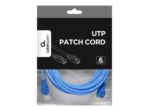 Alte Accesorii Rețelistică - GEMBIRD PP6U‑3M/B – Patch Cord UTP Cat6 3m Albastru