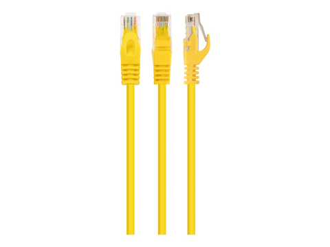 Gembird PP6U‑5M/Y – Patch Cord UTP Cat6 5m, AWG26, CCA, Yellow [1]