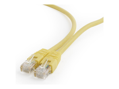 Network Accessories - Gembird PP6U‑5M/Y – Patch Cord UTP Cat6 5m, AWG26, CCA, Yellow