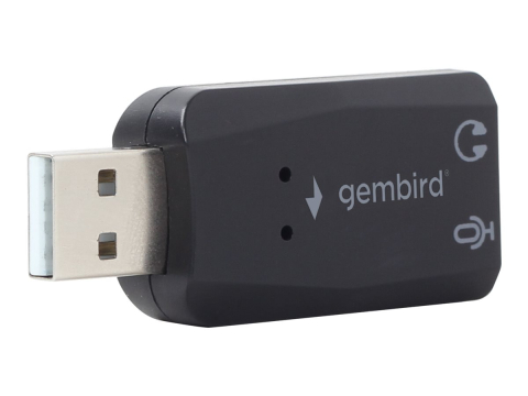 Gembird SC‑USB2.0‑01 – Placă de sunet externă USB 2.0, 48 kHz, stereo [1]