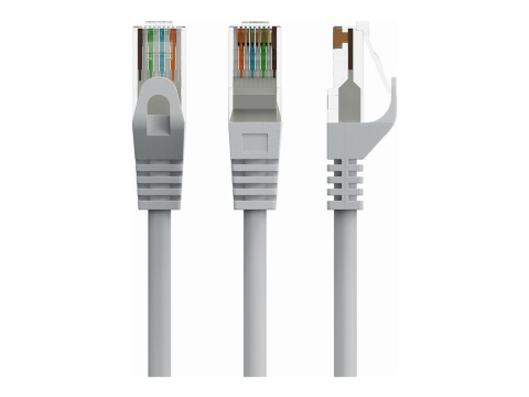 Network Accessories - Gembird PP6U‑CU‑15M – Patch Cord Cat6 15m Cupru Pur, Grey
