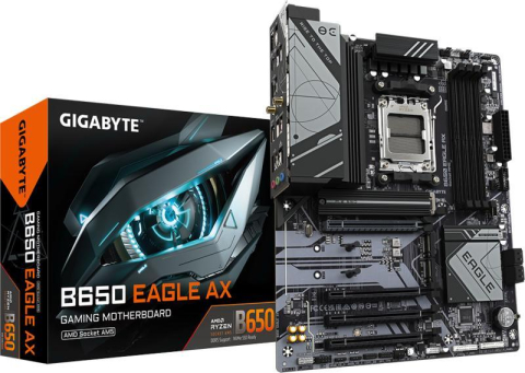 GIGABYTE B650 EAGLE AX AM5 ATX Motherboard Front View [0]