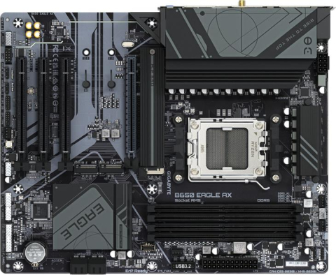 GIGABYTE B650 EAGLE AX AM5 ATX Motherboard Front View [1]