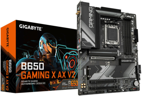 Componente - GIGABYTE B650 GAMING X AX V2 AM5 ATX Motherboard Front View