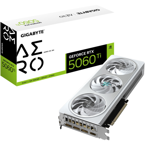 GIGABYTE GeForce RTX 5060 Ti AERO OC 8GB GDDR7 White GPU [1]