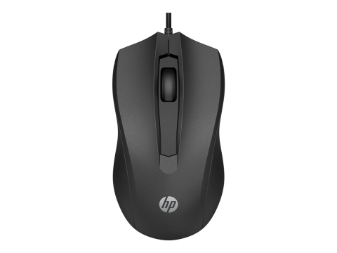 Mouse, Trackballs & Presenters - HP 105 BLK Wired Mouse – 1600 DPI, USB‑A, Optical, Ambidextru