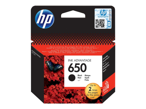 Cerneală & Cap de Printare - HP 650 Black – Cartuș Cerneală Original CZ101AE#BHK, 360 pagini