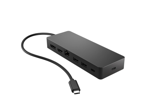 HP Universal USB‑C Multiport Hub – HDMI, DP, RJ‑45, USB‑C, dual 4K [3]