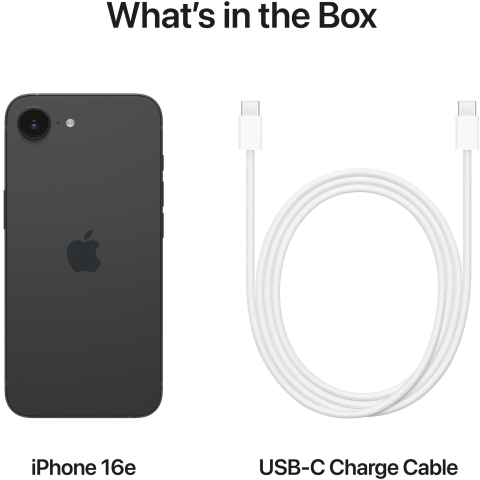 Apple iPhone 16e – 128GB, Black, 6.1", 48MP, 5G [6]