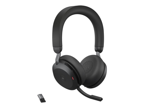Jabra Evolve2 75 MS USB‑A – ANC, Bluetooth, cu stand de încărcare [2]