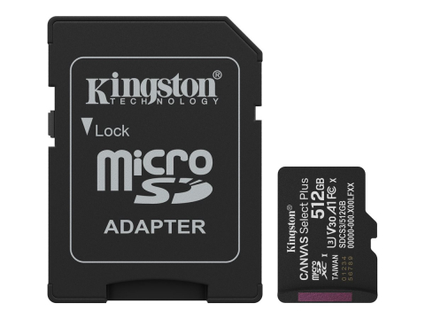 Componente - Kingston Canvas Select Plus Gen3 512GB microSDXC