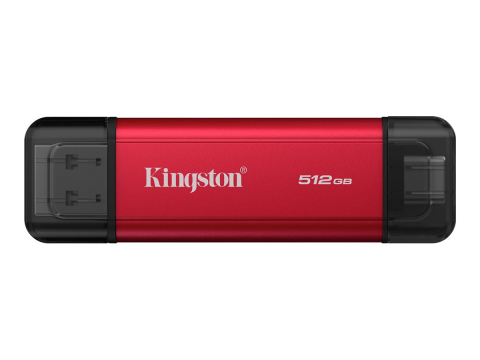 Stocare - Kingston 512GB Portable SSD – USB‑A/C, 1050MB/s, USB 3.2 Gen 2 (SPSD/512GB)
