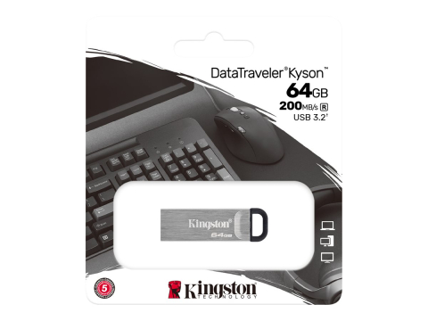 Kingston DataTraveler Kyson 64GB – USB 3.2 Gen 1, 200MB/s, Metal [2]