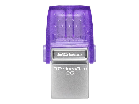 Memorii - Kingston DataTraveler microDuo 3C 256GB – USB‑C + USB‑A, 200MB/s