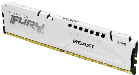 Memorii - Kingston FURY Beast 16GB DDR5 6000MHz CL30 – White – KF560C30BWE‑16