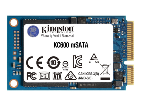 Kingston KC600 256GB mSATA – SATA3, 550MB/s, 3D TLC, AES 256‑bit [3]