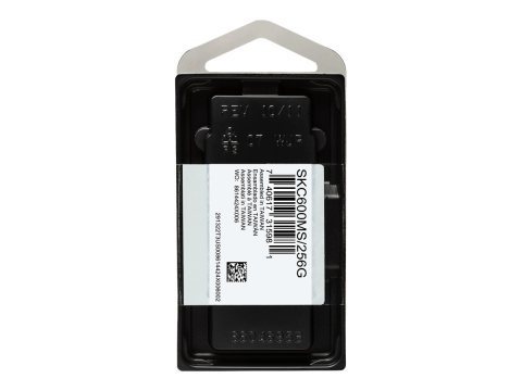 Kingston KC600 256GB mSATA – SATA3, 550MB/s, 3D TLC, AES 256‑bit [1]