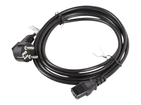 Cabluri Curent - Lanberg CA‑C13C‑11CC‑0030‑BK – Cablu alimentare CEE 7/7 → C13, 3m, VDE