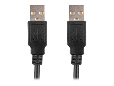 Cabluri Usb & Thunderbolt - Lanberg CA‑USBA‑20CU‑0018‑BK – Cablu USB‑A la USB‑A 1.8m, USB 2.0, Negru