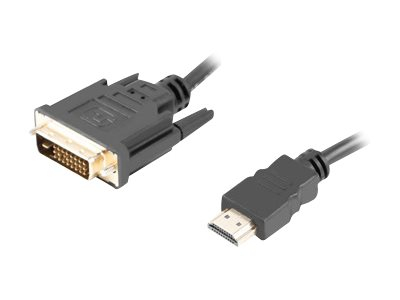 Accesorii Audio-Video - Lanberg HDMI → DVI‑D Dual Link 4K 30Hz, 1.8m, Black