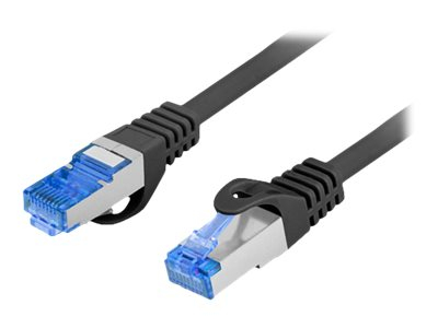Network & Smart Home - Lanberg Cat.6A S/FTP LSZH 1m – Patchcord RJ45 Negru