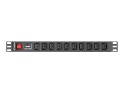 Lanberg PDU‑10I‑0200‑IEC‑BK, PDU 1U, 10x IEC C13, 10A, 2m, Negru [1]