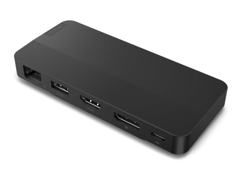 Adaptoare - Lenovo USB‑C Dual Display Travel Dock – HDMI 2.1, DP 1.4, RJ‑45