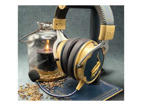 Lexip X Warner Hogwarts Legacy Ancient Magic – Headset Wireless/Wired, 50 mm, Blue/Gold [2]