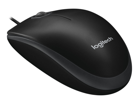 Logitech B100 – Mouse cu fir, optical 800 DPI, USB‑A, ambidextru [3]
