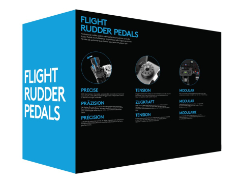 Logitech Flight Rudder Pedals – Pedale Simulare Zbor, USB, PC [4]