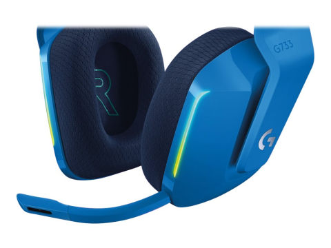 LOGITECH G G733 LIGHTSPEED Wireless RGB Gaming Headset Headset full size 2.4 GHz wireless blue [5]
