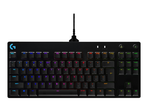 Tastaturii - Logitech G PRO – Tastatură Mecanică TKL, GX Blue Clicky, RGB, USB