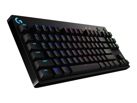 Logitech G PRO – Tastatură Mecanică TKL, GX Blue Clicky, RGB, USB [1]