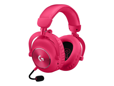 Logitech G PRO X 2 LIGHTSPEED Magenta – Wireless, Bluetooth, Graphene 50 mm [1]