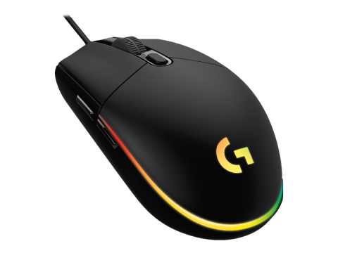 Mouse cu Fir - Logitech G102 LIGHTSYNC Black – Mouse Gaming 8000 DPI, RGB, 6 Butoane