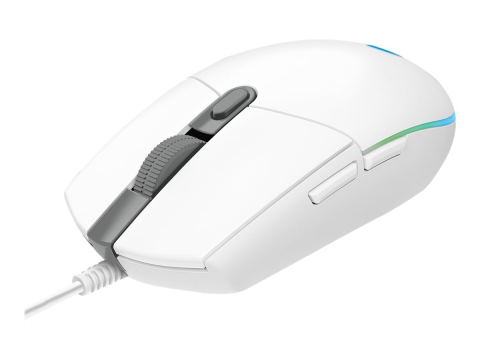Mouse, Trackballs & Presenters - Logitech G102 LIGHTSYNC White – Mouse Gaming 8000 DPI, RGB, 6 Butoane