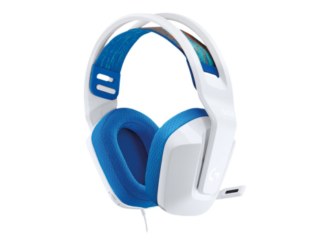 TV, Audio-Video & Multimedia - Logitech G335 White, Căști Gaming cu Fir, Jack 3.5 mm, Microfon Rabatabil