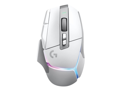 Mouse wireless - Logitech G502 X PLUS White – Wireless, LIGHTFORCE, HERO 25K, RGB