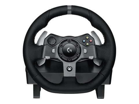Gamepad-uri & Joystick-uri - Logitech G920 – Volan + Pedale, 900°, Force Feedback, Xbox One & PC