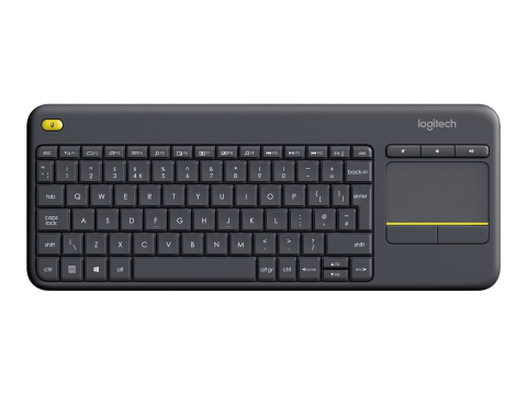 Logitech K400 Plus – Tastatură Wireless cu Touchpad, US Intl, Black [2]