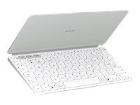 Tastaturi wireless - Logitech Keys‑To‑Go 2 Pale Grey – Tastatură Wireless Ultra‑Portabilă, Bluetooth LE, US Intl