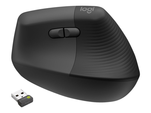 Logitech Lift for Business, Mouse Vertical Ergonomic, Wireless, Graphite [2]