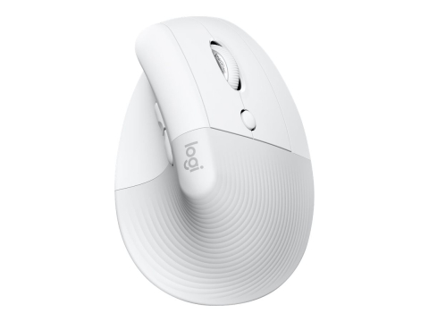 Mouse, Trackballs & Presenters - Logitech Lift for Mac, Mouse Vertical Ergonomic, Wireless, Off‑White