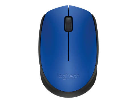 Logitech M171 – Mouse Wireless 2.4 GHz, Ambidextru, Black/Blue [3]